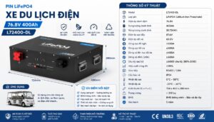 Pin LiFePO4 Xe Du Lịch Điện 76.8V 400Ah L72400-DL