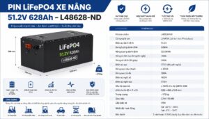 Pin LiFePO4 Xe Nâng 51.2V 628Ah – L48628-ND