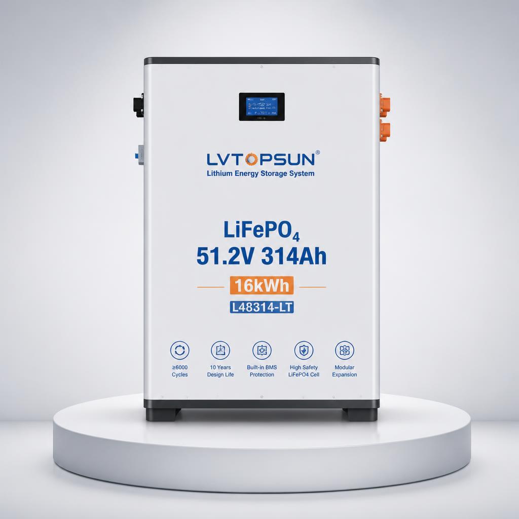 Pin Lưu Trữ Năng Lượng LiFePO4 51.2V 314Ah 16kWh L48314-LT